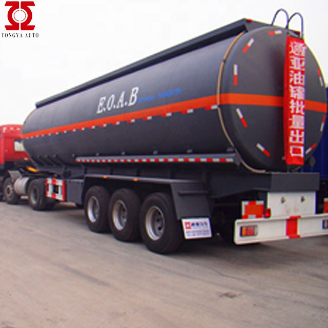 Tri-axle Liquid Asphalt Hot Bitumen Carrier Tank Tanker Truck semi Trailer