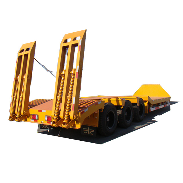 TONGYA Heavy Duty Excavator Transport hydraulic Lowbed Semi Trailer With Gooseneck Lowboy Semi Trailer