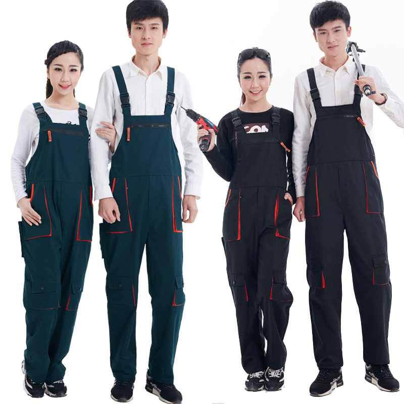 TONGYANG Men Women Bib Overalls Work Clothing Coverall Repairman Strap Jumpsuits Working Uniforms Sleeveless Coverall