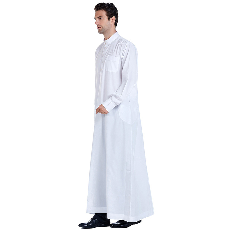 TONGYANG Muslim Men Jubba Thobe Islamic Clothing Ramadan Mens Abaya Long Robe Saudi Wear Caftan Dubai Arab Dressing