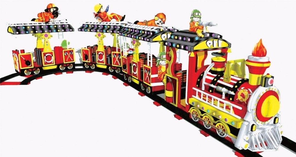 Commercial Outdoor Amusement Park Rides Games Trackless Electric Train For Sale