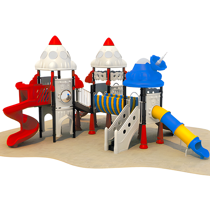 Large Outdoor Playground Set with Plastic Slide and Tube Swing for Kids and School Garden Park Tunnel Toy Ride