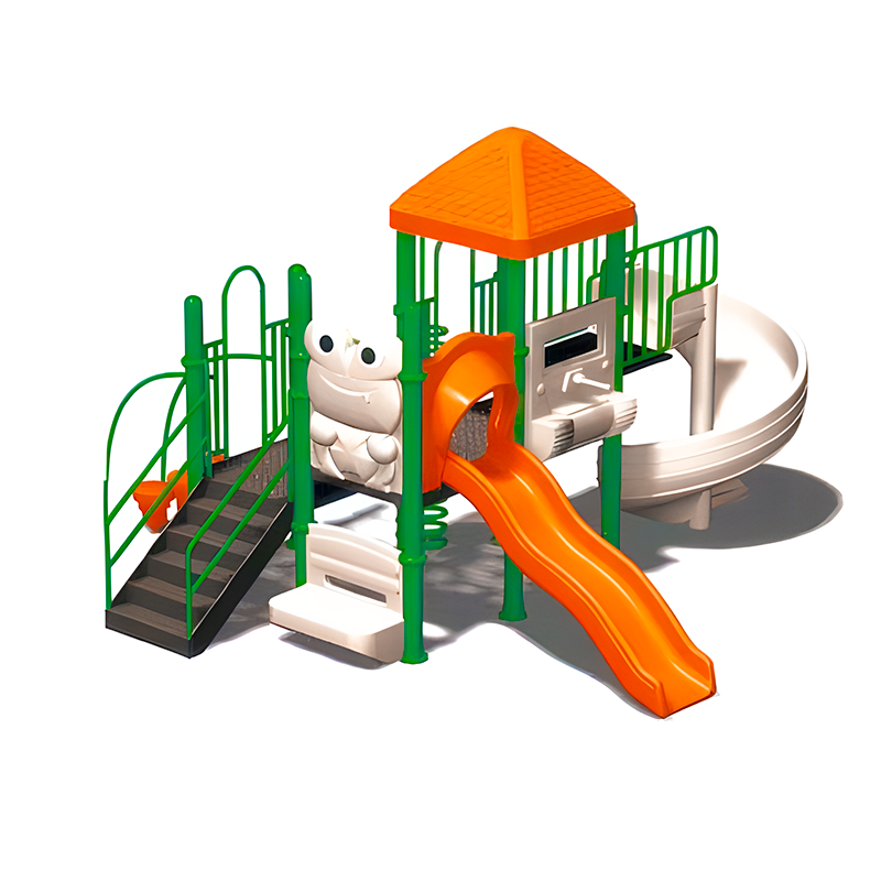 outdoor playground baby garden park toys tube swing ride set playhouse double tube kids plastic slide