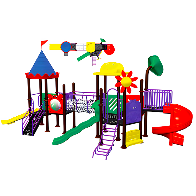 outdoor playground baby garden park toys tube swing ride set playhouse double tube kids plastic slide