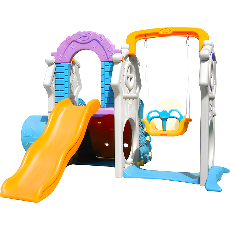 outdoor playground kiddie rides Other Amusement Park Facilities kids plastic baby slide and swing