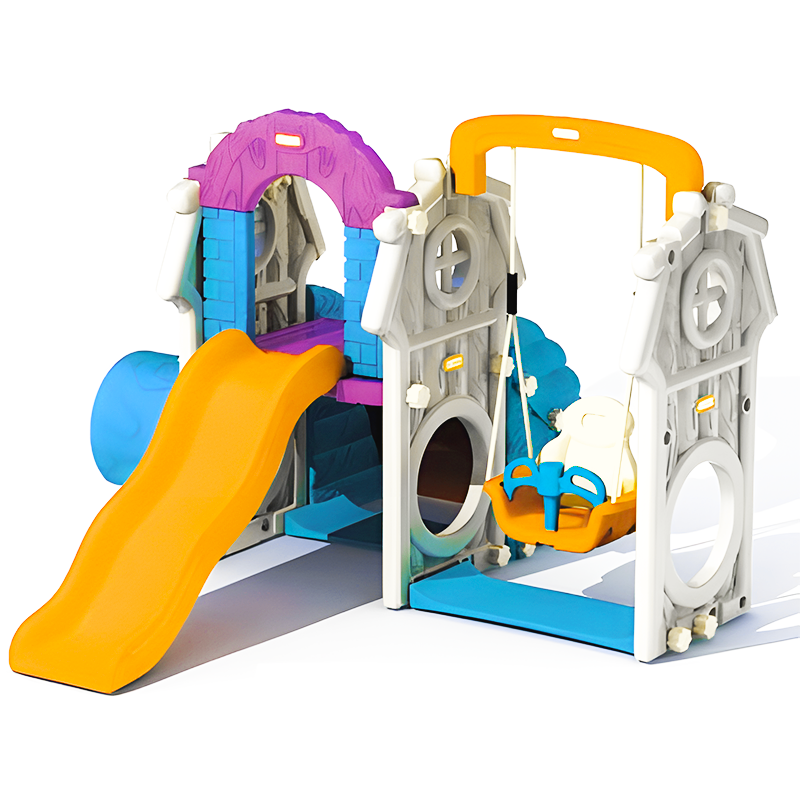 outdoor playground kiddie rides Other Amusement Park Facilities kids plastic baby slide and swing