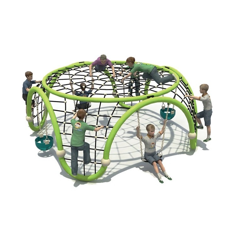 kids toys park outdoor Playground Equipment swing set rock wall blocks Climbing frame