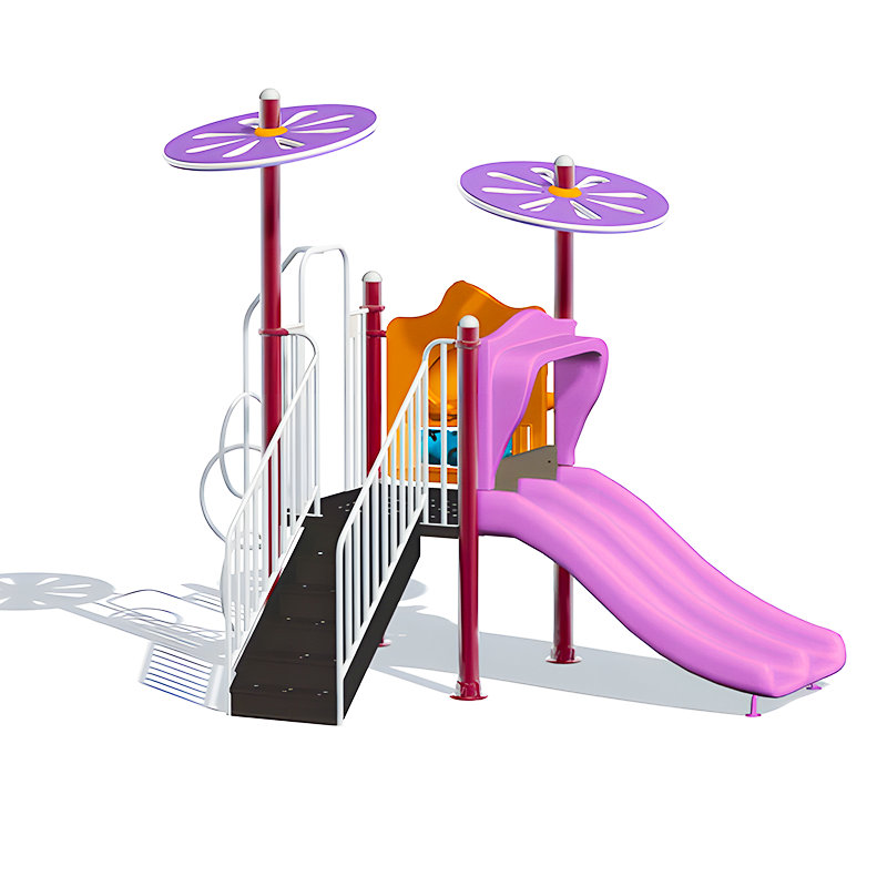 backyard stair slide garden park tube rides swing set outdoor playground plastic slide