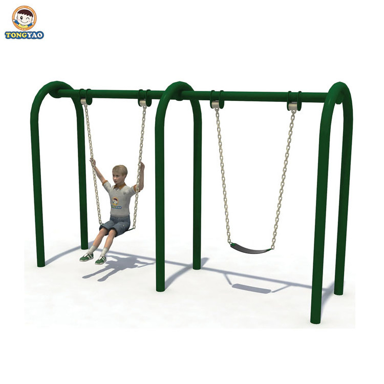 custom cheap low price outdoor playground kids playhouse galvanized slide swingset swing