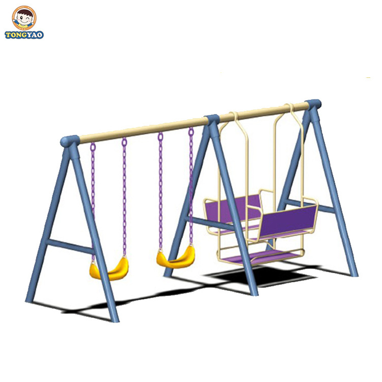 custom cheap low price outdoor playground kids playhouse galvanized slide swingset swing