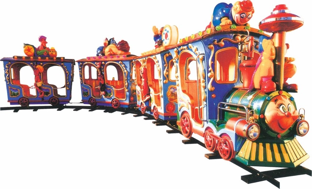 Commercial Outdoor Amusement Park Rides Games Trackless Electric Train For Sale