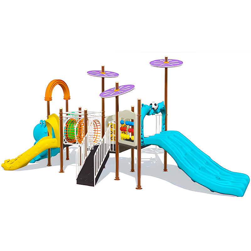 backyard stair slide garden park tube rides swing set outdoor playground plastic slide