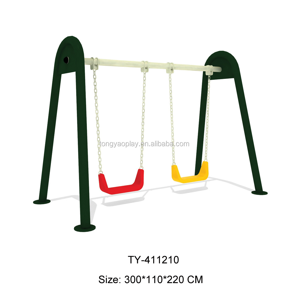 HIgh quality iron swing with outdoor fitness equipment