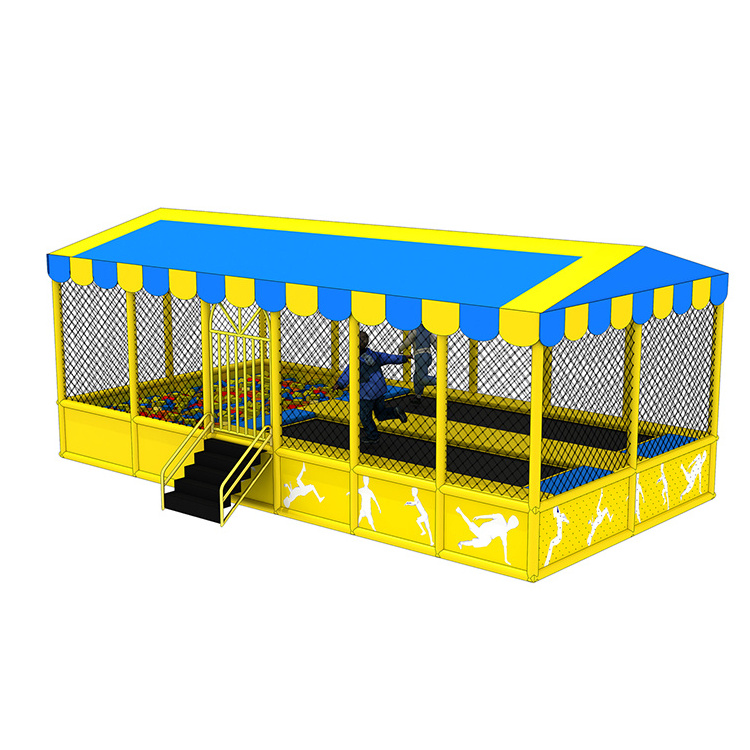 kids playground indoor slide park equipment cheap bungee jumping bed big size trampoline