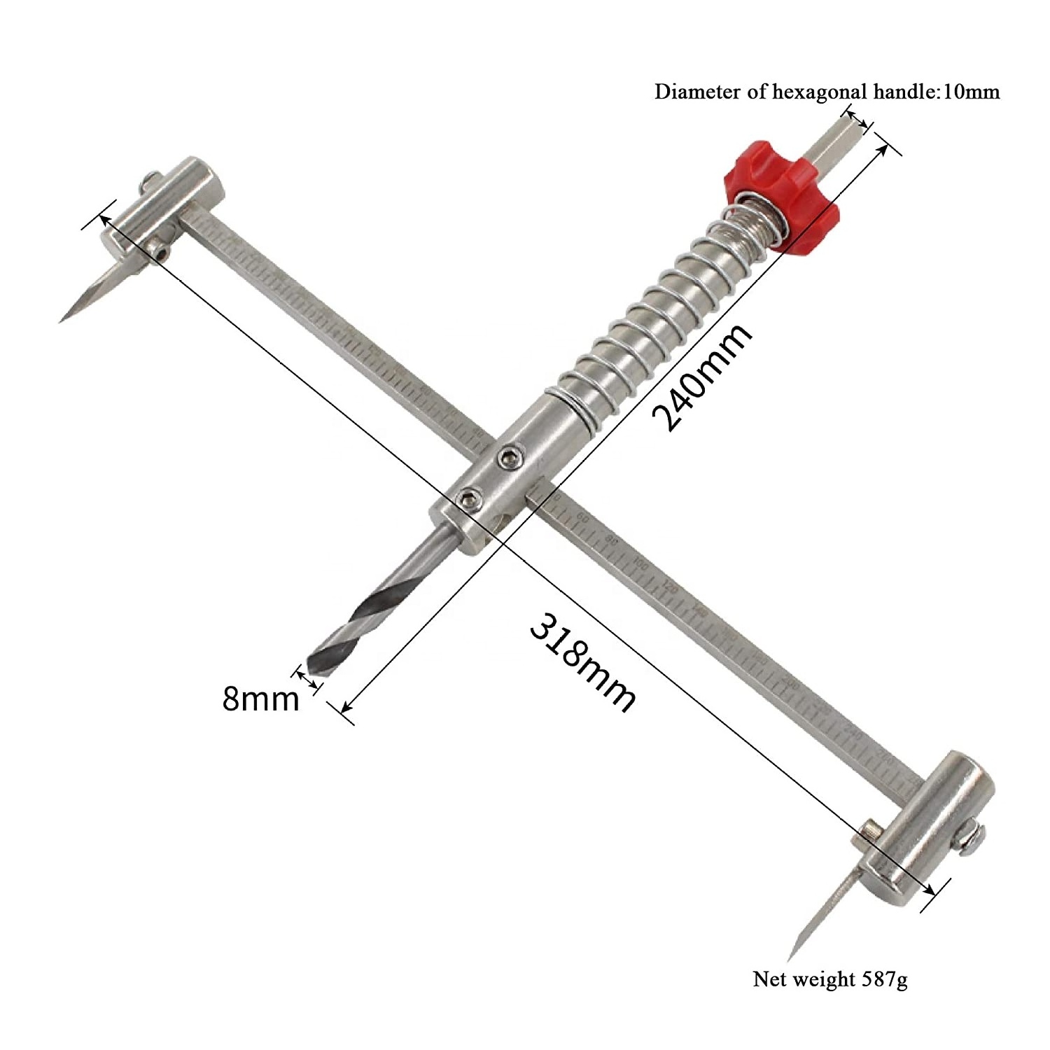 (40-200mm) Adjustable Hole Cutter Hole Saw for Recessed Lights Ceiling Speakers Vent Holes Drywall