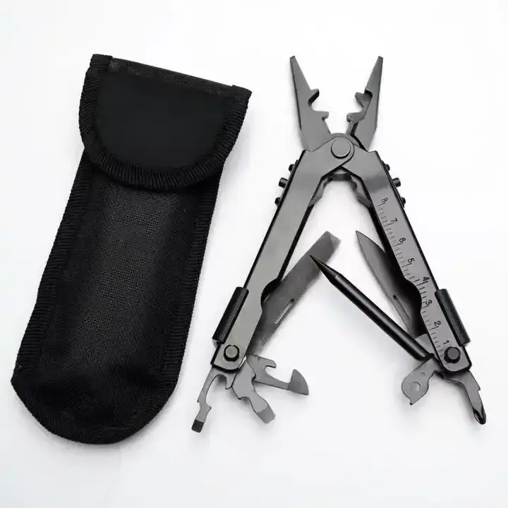 13 In1 Portable Outdoor Survival Multi Tool Plier Compact Pocket Stainless Steel