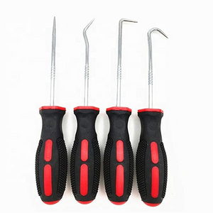 Free Shipping 4pcs CR-V Steel Extra Long Hook And Pick Set O Ring Seal Remover Craft Hobby Tool For Car