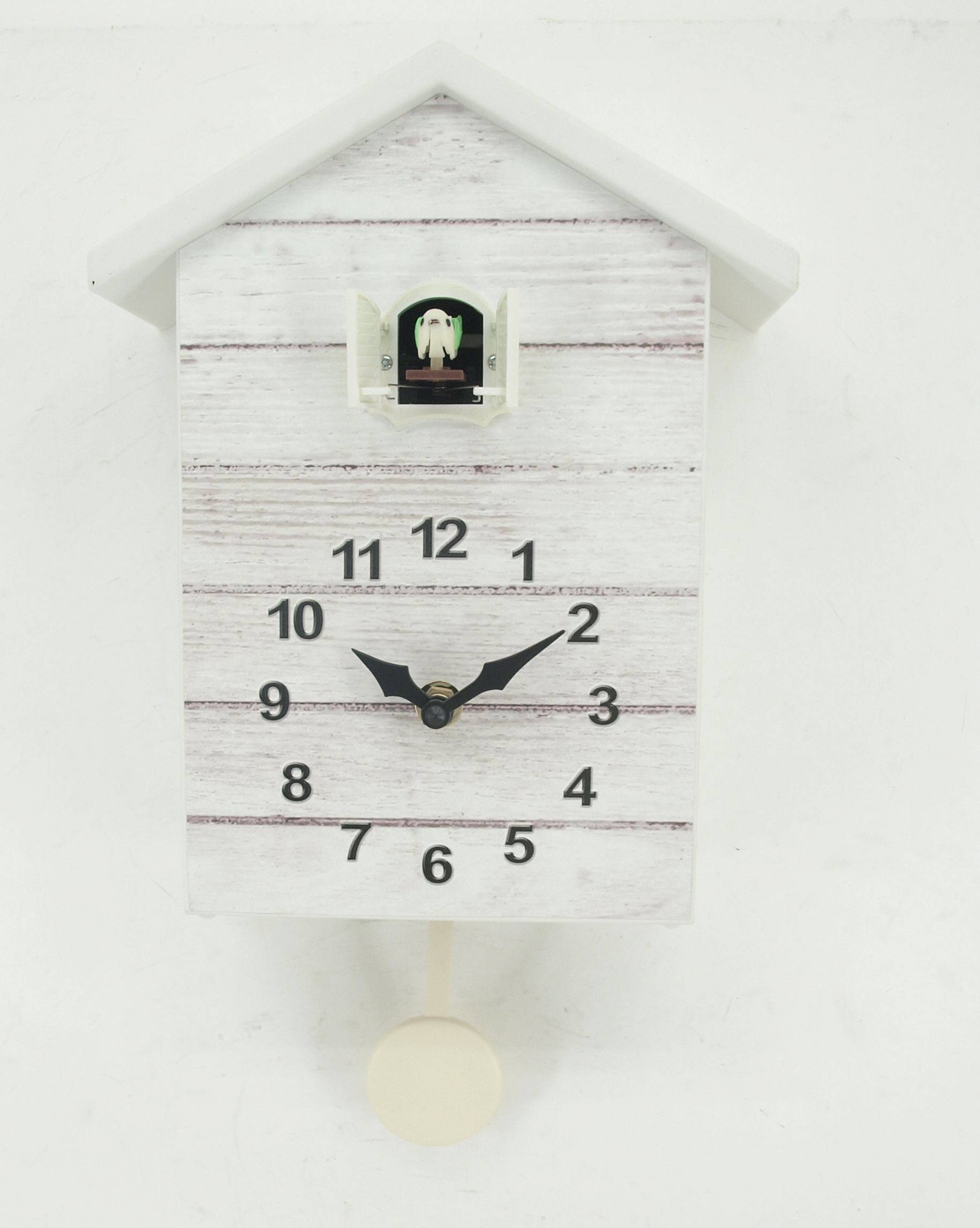 Cuckoo clock modern designed plastic wall clock with bird sound home decor wall clocks supplier