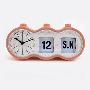 New Automatic Page Turning Clock with Week Date Calendar Flip Desktop table Clock  Office Home Desk Student Bedside Clock