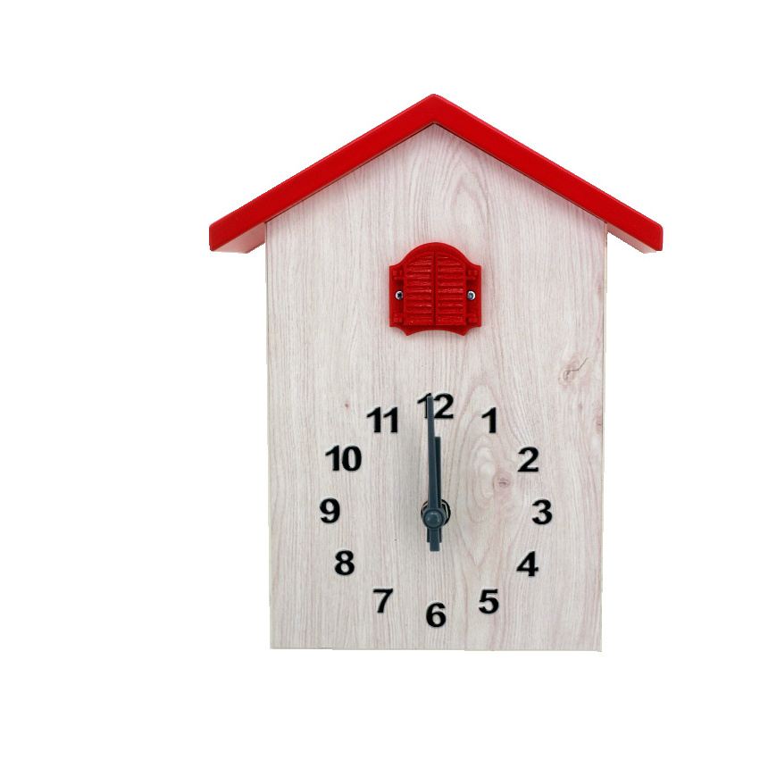 Cuckoo clock modern designed plastic wall clock with bird sound home decor wall clocks supplier