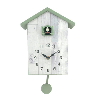 Cuckoo clock modern designed plastic wall clock with bird sound home decor wall clocks supplier