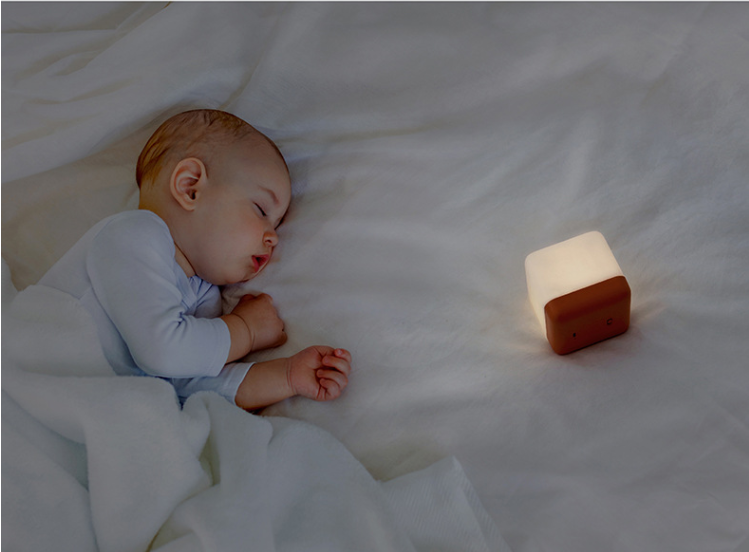 2020 hot sale small cube fantasy timing LED table light night lamp baby with USB charge kids hotel bedroom home decoration