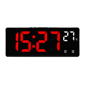 Factor price Adjust Brightness Voice Control Display time Calendar temperature Digital Table Alarm clock for Bedroom Office