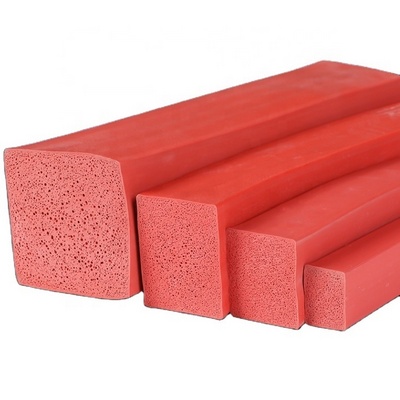 Heat Resistant Silicone Rubber Seals Strip Sponge Foam 10*10mm