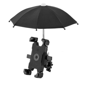 Smart Bike mobile phone holder 360 degree rotation one key lock mobile phone holder with umbrella Cycling Bracket