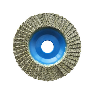 4.5" Plastic Matrix Diamond Flap Disc for Concrete Stone Ceramic Tile Glass Metal Stainless Steel Polishing