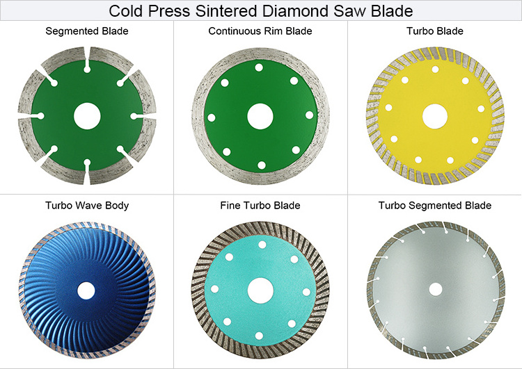 Hot Press Sintered Turbo Blade Diamond  Saw Blade with M14 Flange for General Purpose Cutting