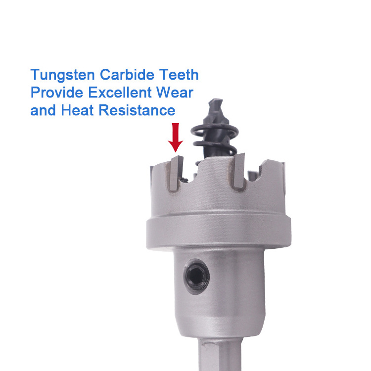 5mm Cutting Depth TCT Carbide Hole Opener Hole Saw Cutter for Stainless Steel and Hard Metal Sheet