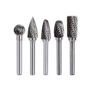 6mm 1/4" Shank Tungsten Carbide Rotary Burr for Double Cut Carbide Rotary Files, Diamond Cutter, Dremel Rotary Burrs Tool