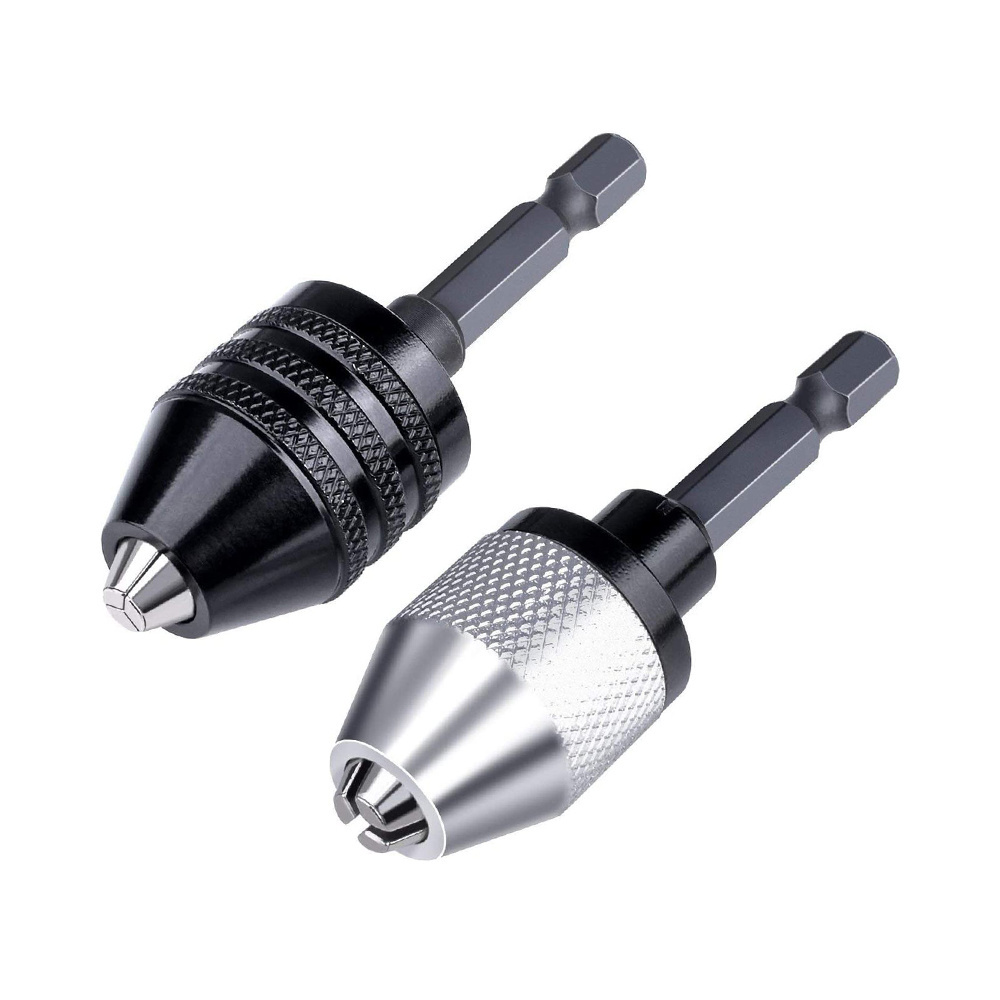 1/4 Inch Hex Shank Mini Keyless Drill Chuck for Quick Change Adapter Converter 0.3-6.5mm for Dremel Rotary Tool