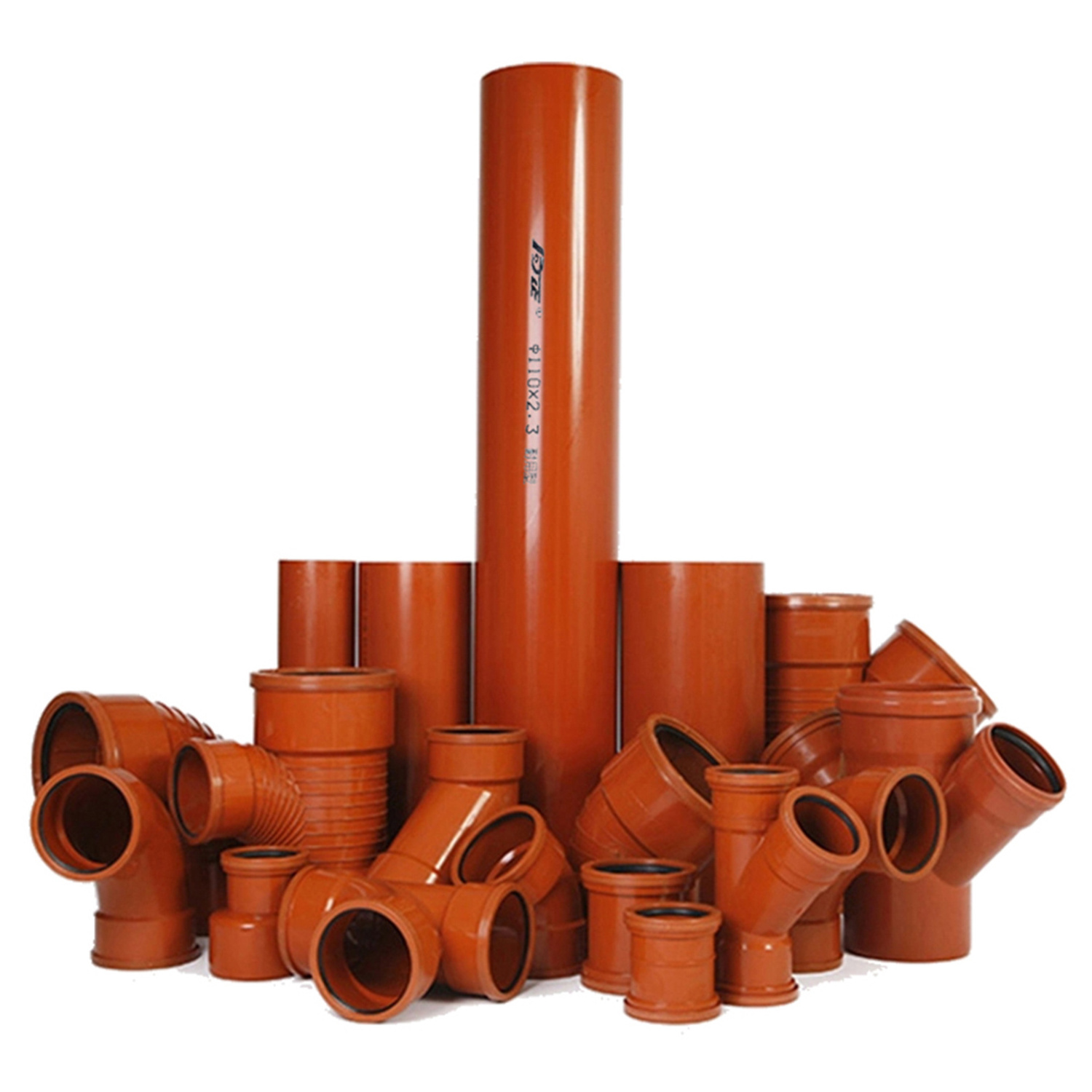 7 Inch Diameter 2 Inch Perforated Underground Fireproof Pvc Pvc-u Downspout Drainage Pipe 180mm Irrigation