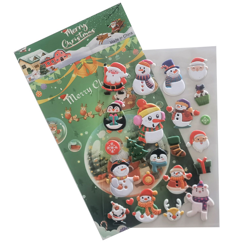 Factory Custom Printing 3D Puffy Sticker Bubble Cartoon Sticker For Kids