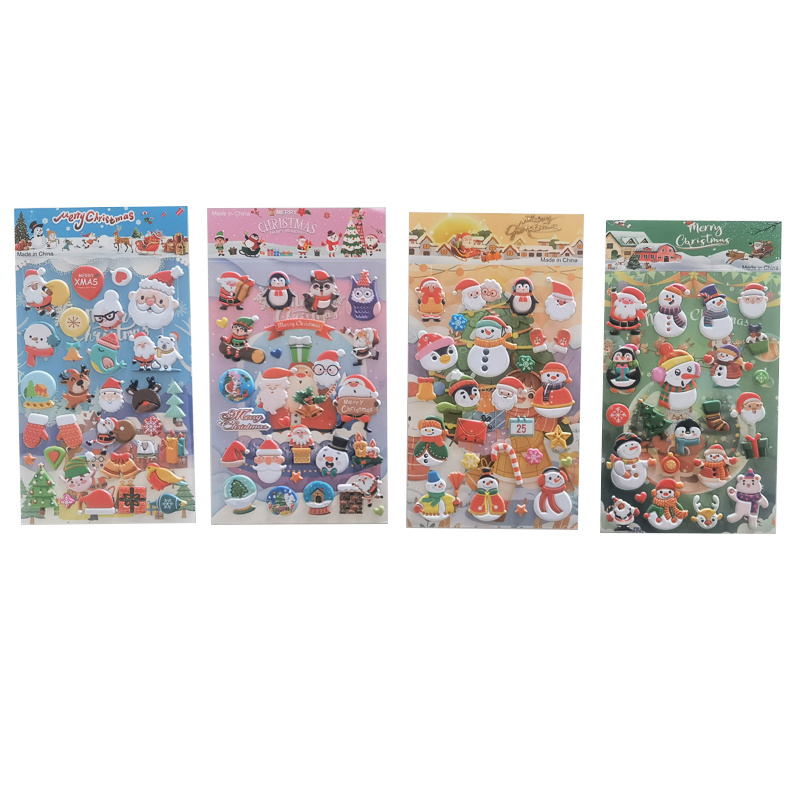 3D Foam Bubble Stickers Christmas Halloween Easter Gifts Puffy Stickers For Kidsa