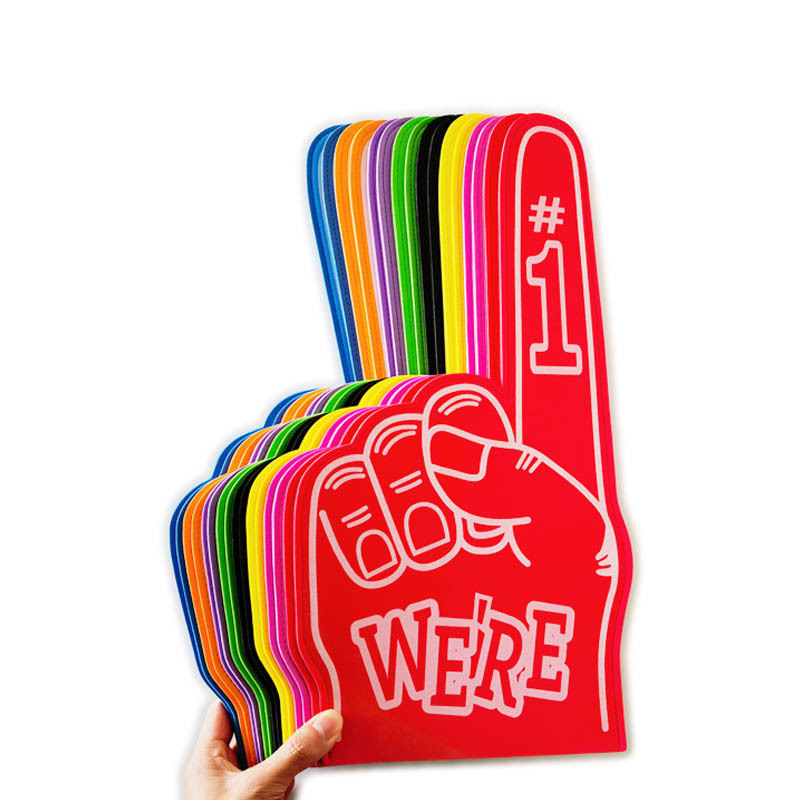 Accepts Small Quantities Of Custom Big Foam Finger Hand Fans Party EVA Foam Finger Hand Custom Cheering Gloves