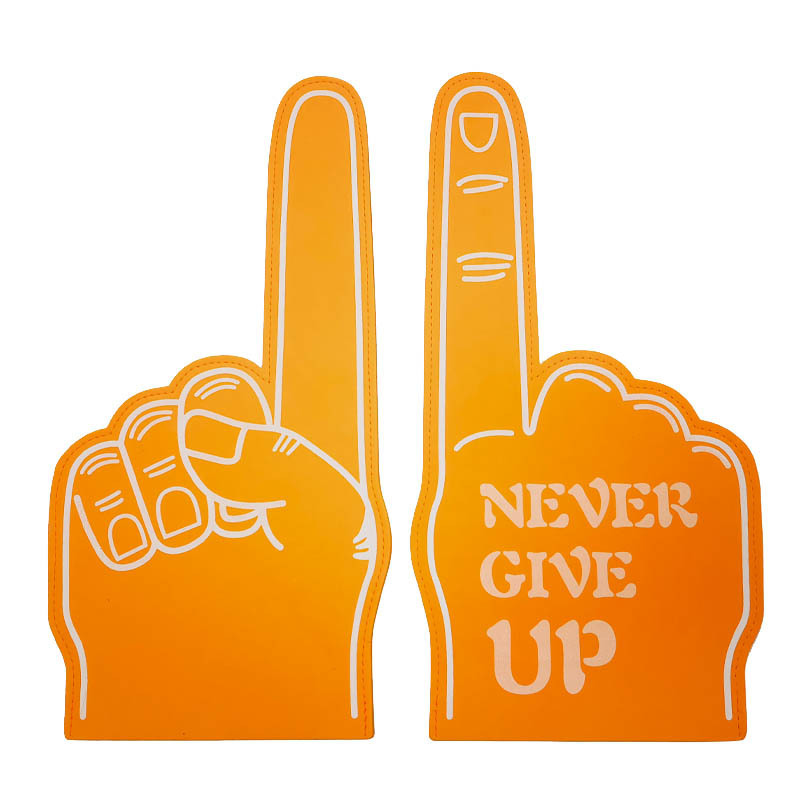 Accepts Small Quantities Of Custom Big Foam Finger Hand Fans Party EVA Foam Finger Hand Custom Cheering Gloves