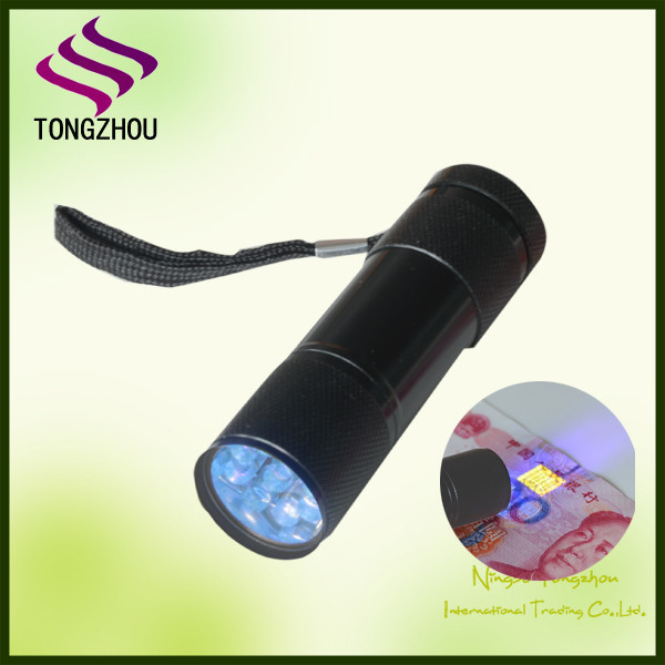 365nM 9 LED Ultraviolet UV Flashlight /Ultraviolet flashlight/Stain&Urine Detector torch