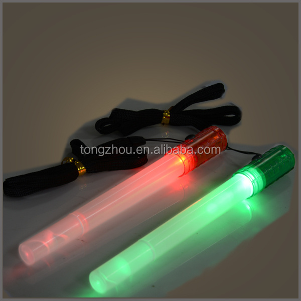 led glow stick with whistle flashlight