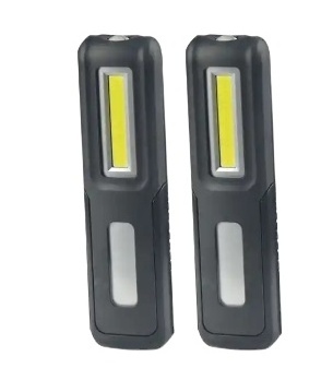 Portable USB rechargeable COB pen Work light Flashlight with Hook & Magnet