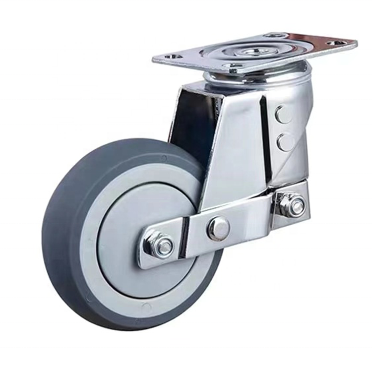 Popular industrial caster wheels heavy duty with brake from 3inch to 5 inch PU wheel