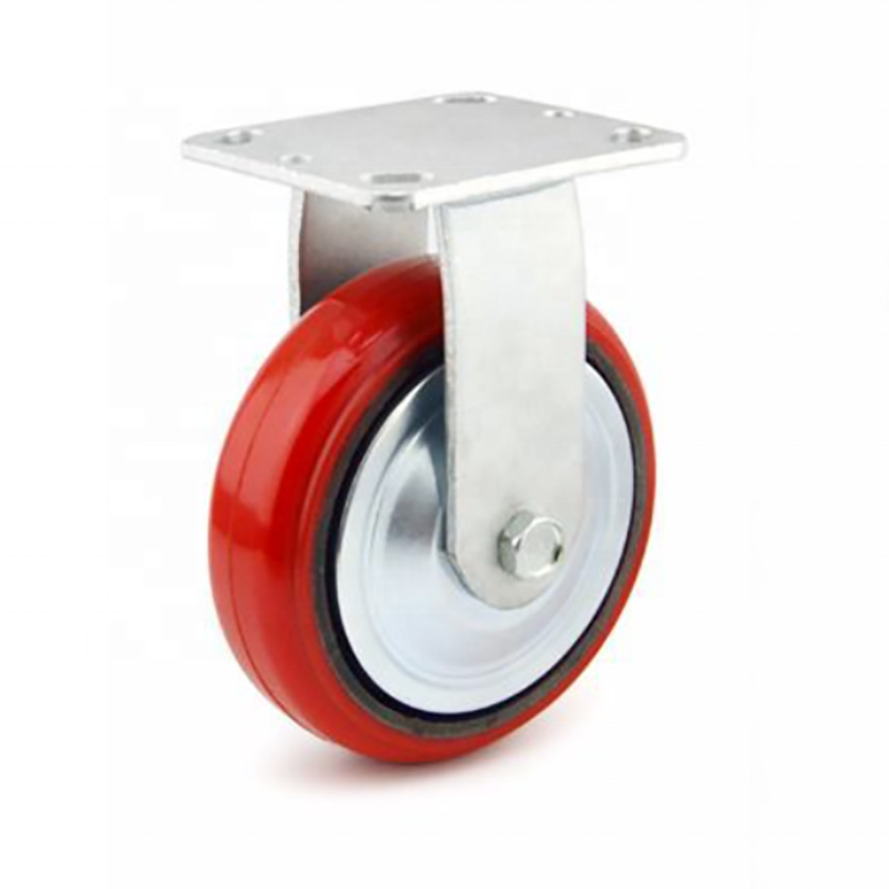 TZBOT Industrial heavy bearing trolley caster wheels with PU polyurethane tread caster TZ4060UC