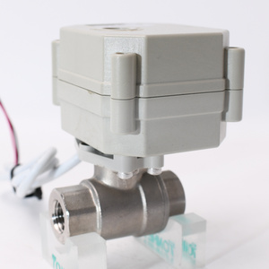 control signal 0-10V 4-20mA 0-5V 2 way 1/4" NPT stainless steel electric proportional ball valve