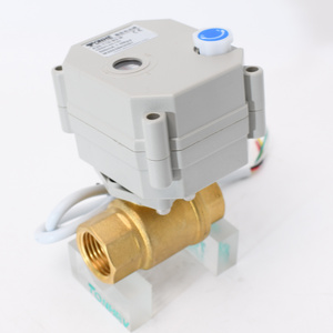 Hot!2 way DN15mm 1/2" NPT brass CR202 normally closed 220v multiport electric motorized ball valve