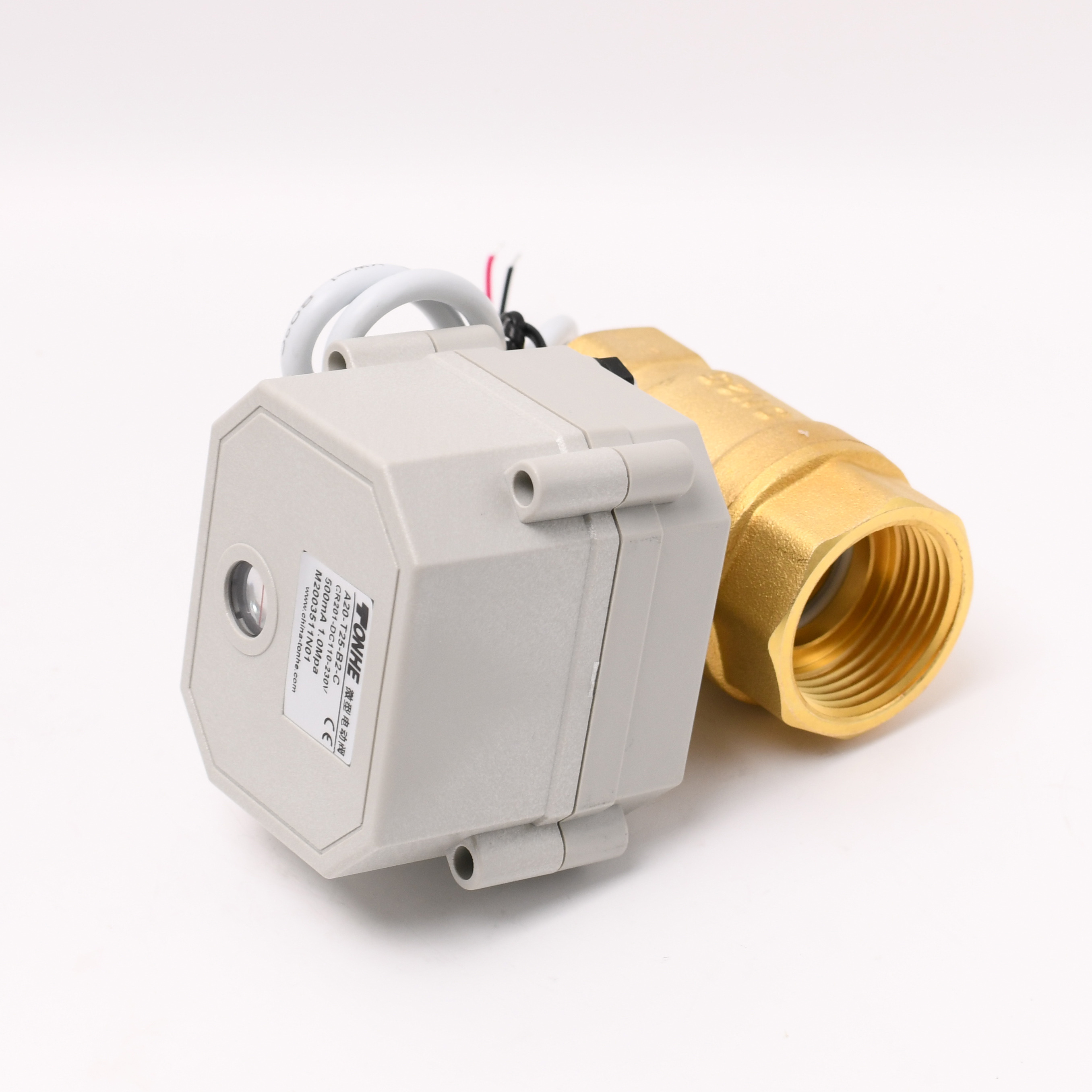 CWX-15N stainless steel brass BSP NPT motorized flow control valve 12V electric actuator ball valve 12v 24v 110v 220v