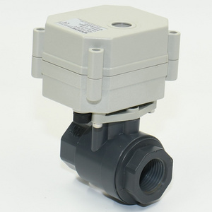 TONHE OEM 1/2" inch 24VDC IP67 DN15  CR202 Auto Return normal closed PVC electric valve