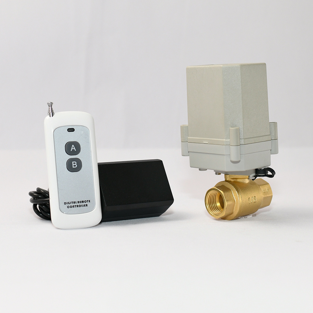 Wireless electric radiator control water valve automatic water shut off wireless remote valve