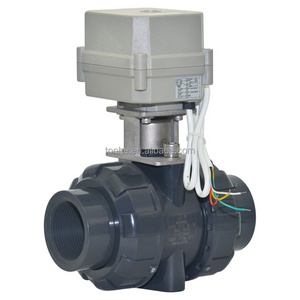 Hot!Hight quality.230V,DC12V,DC24V Motorized PVC ball valve PVC electric operated valve(DN15/DN20/DN25/DN32/DN40)